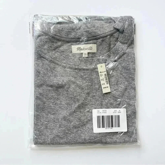 Madewell Plus Size Triblend Ex-Boyfriend Tee in Heather Grey Size 2X NWT - Picture 4 of 4